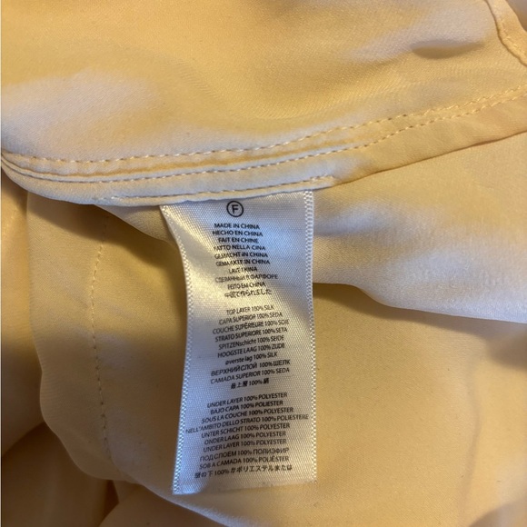 Cream and gold Michal Kors silk top - Picture 3 of 5